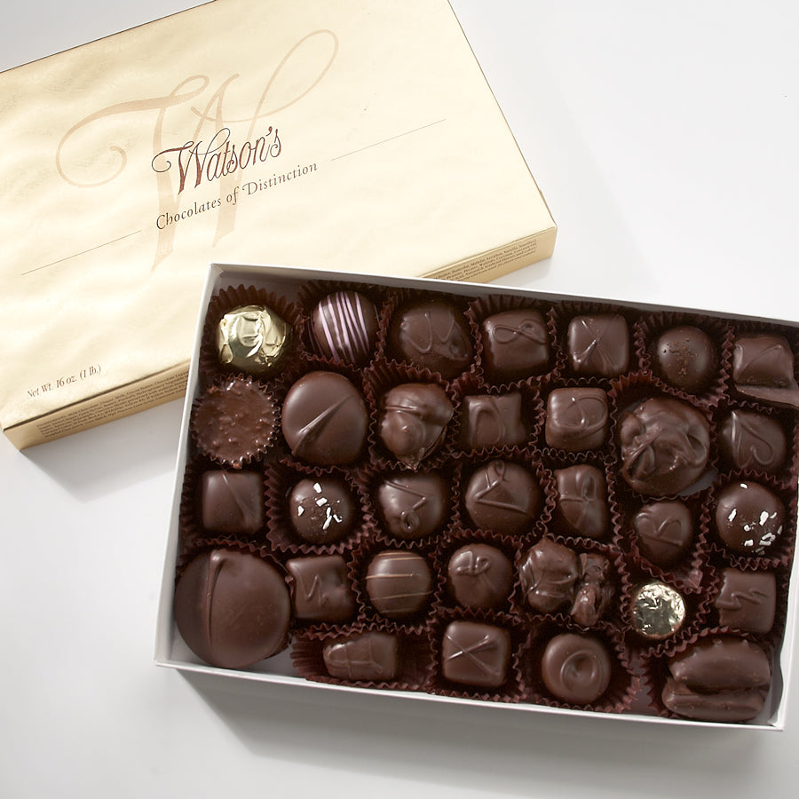 Watson's Chocolates Dark Chocolate Deluxe Assortment box