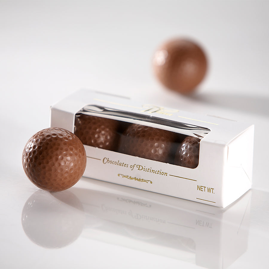 Chocolate golf balls