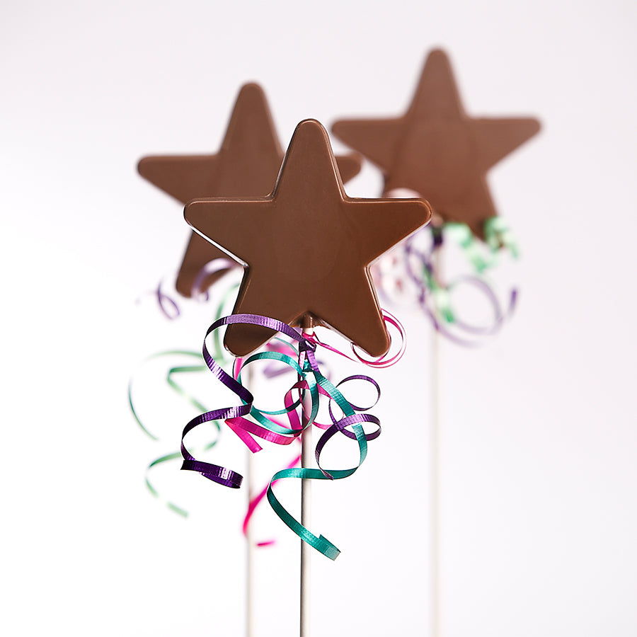 Magic Wand Star Chocolate Sucker