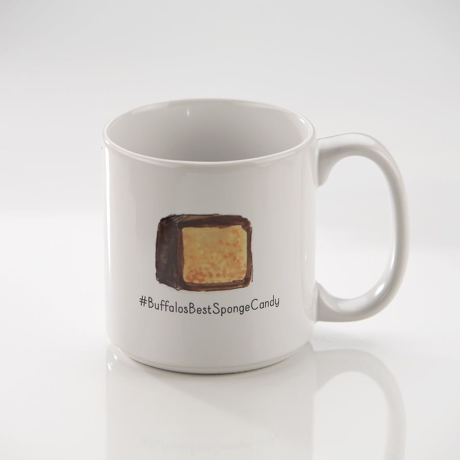 #buffalobestspongecandy white mug