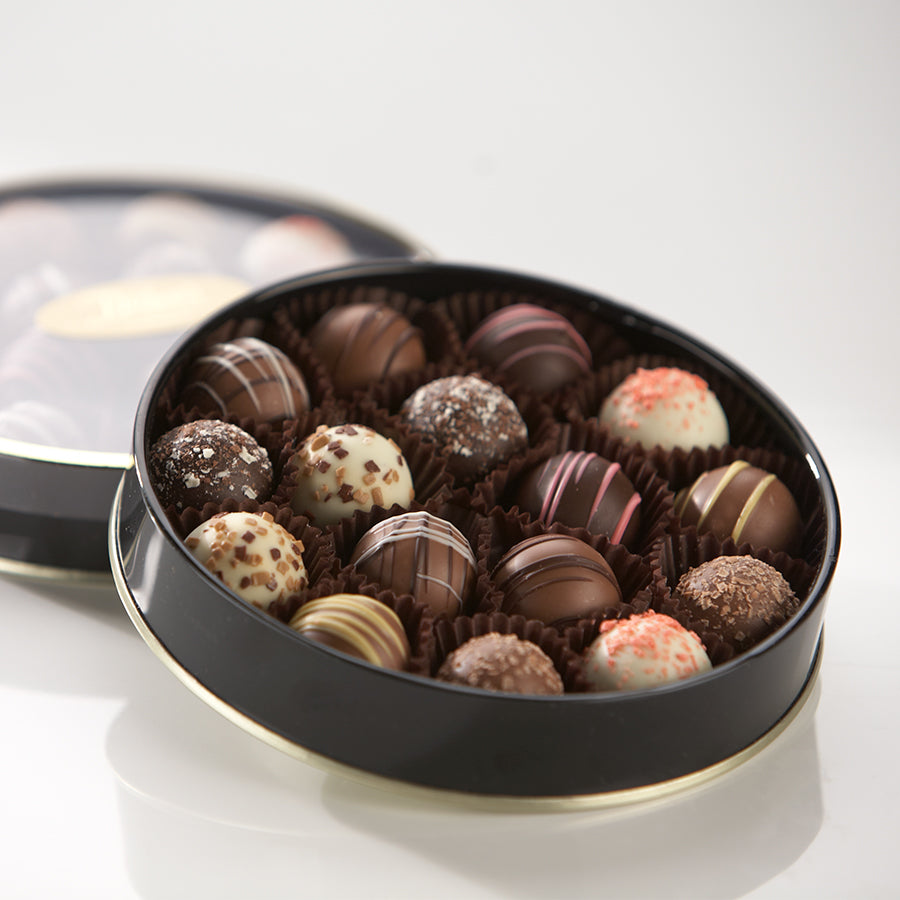 assortment of chocolate truffles